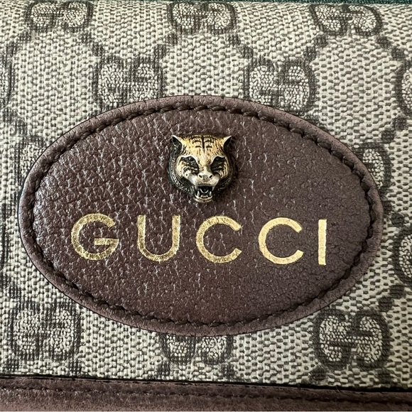 Gucci Gg Supreme Monogram Neo Vintage Web Belt Bag Brown - Picture 16 of 16